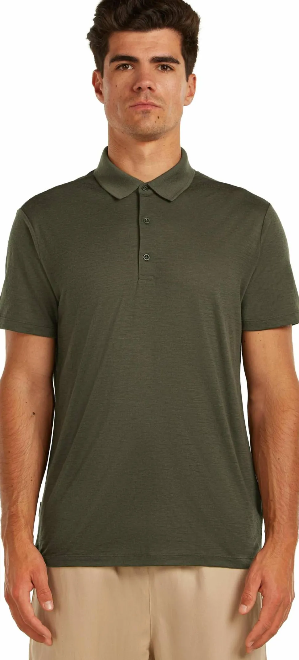 Icebreaker Men's Merino 150 Tech Lite III Short Sleeve Polo Dk Loden