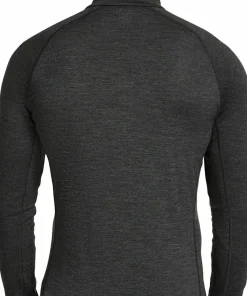 Icebreaker Men's Merino 260 ZoneKnit Long Sleeve Half Zip Jet Hthr
