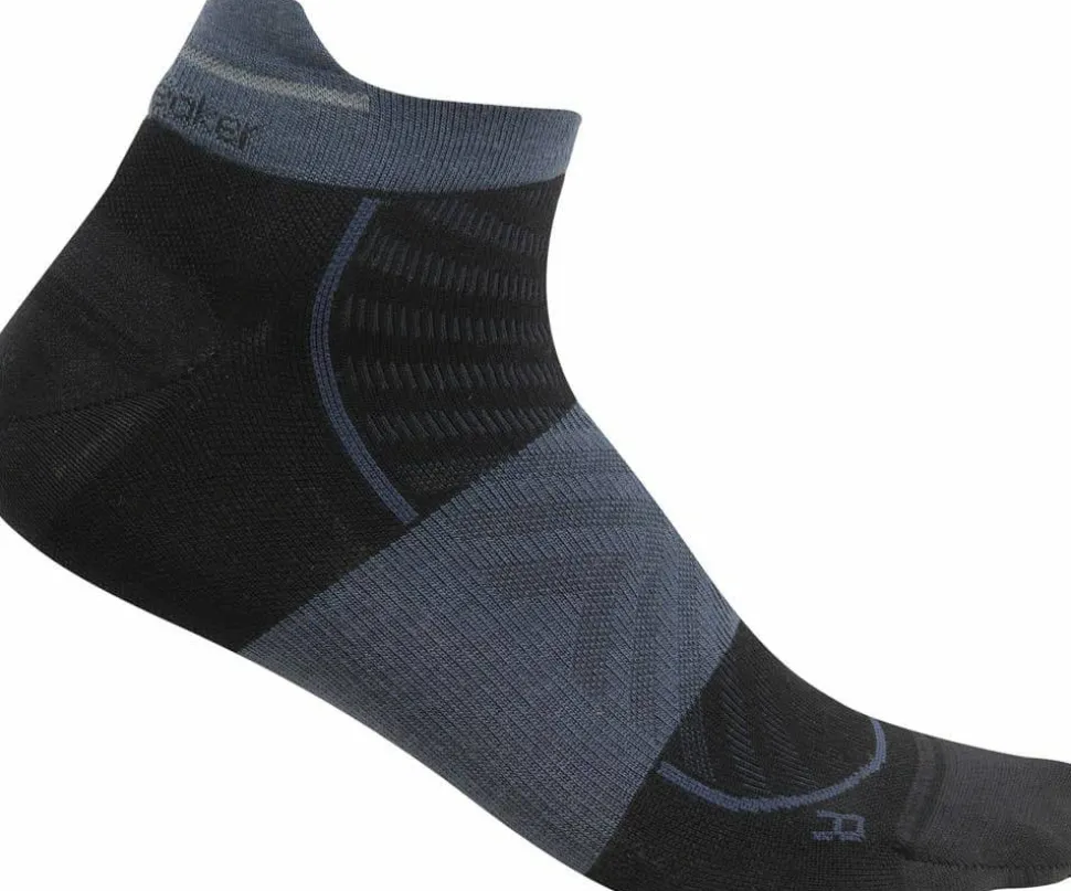 Icebreaker Men's Merino Run+ Ultralight Micro Black/Graphite