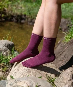 Injinji Liner Crew Wool Garnet
