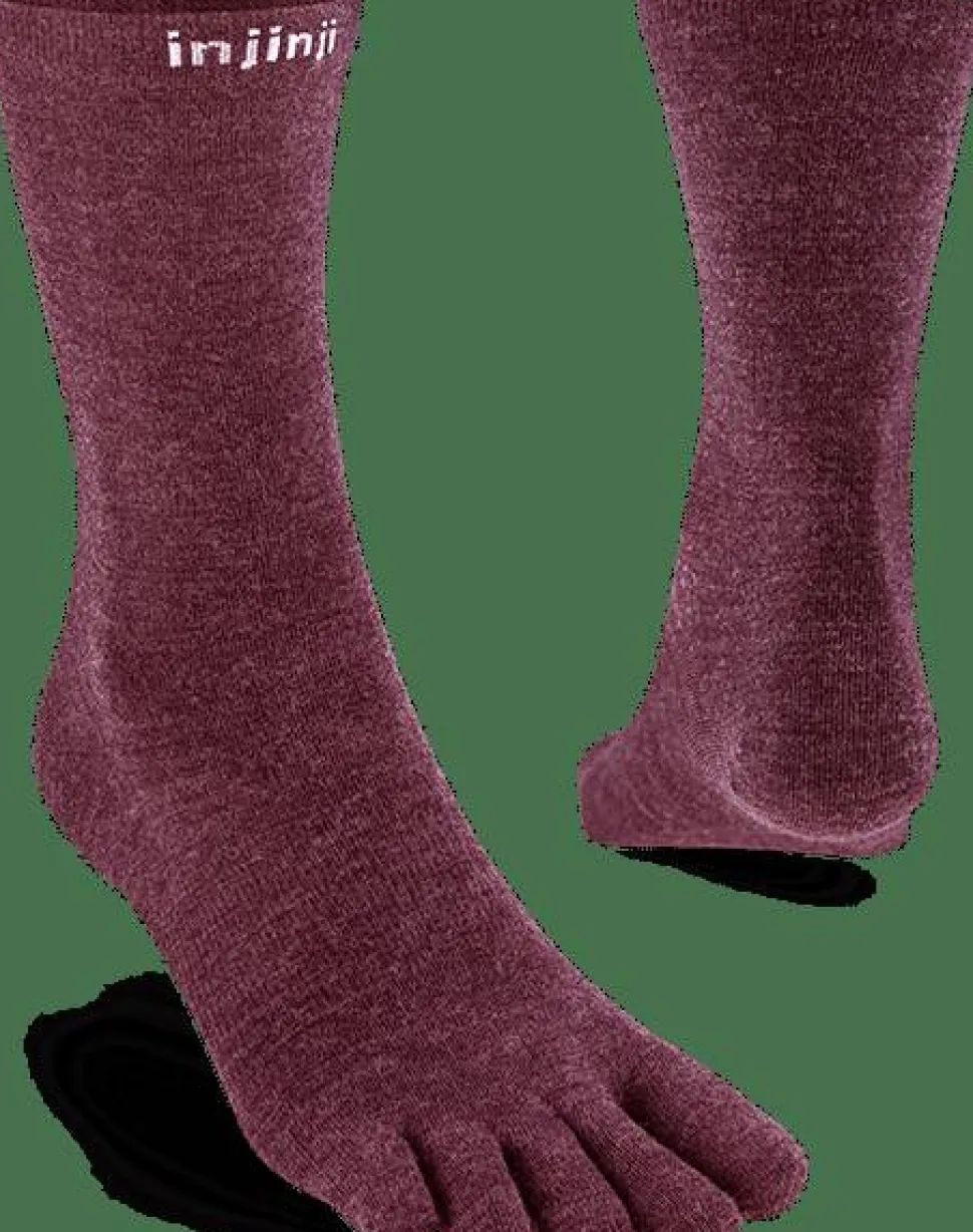 Injinji Liner Crew Wool Garnet