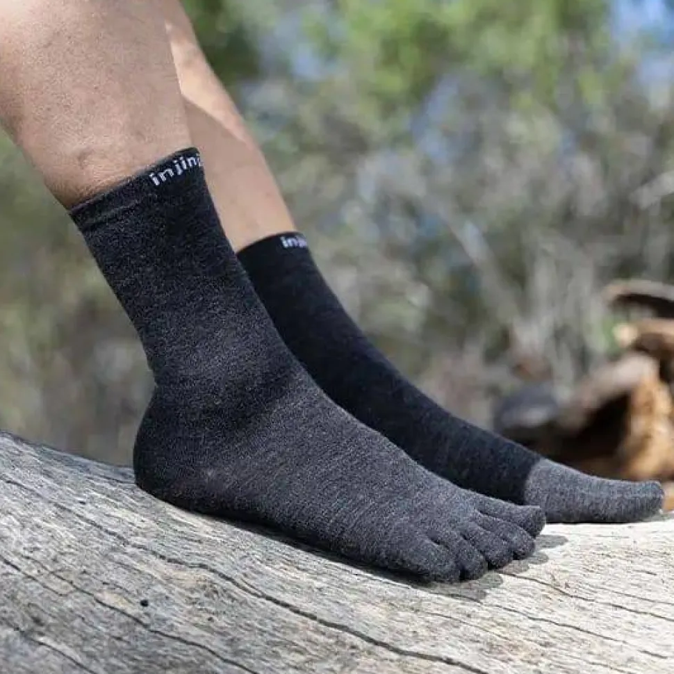 Injinji Liner Crew Wool Slate