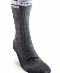 Injinji Men's Liner + Hiker Crew Charcoal