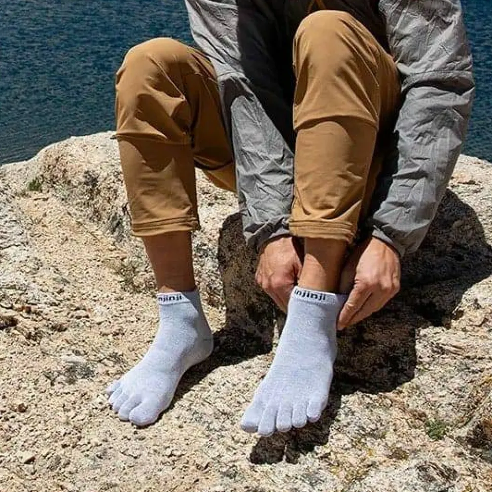 Injinji Men's Liner Mini-Crew Heather Gray