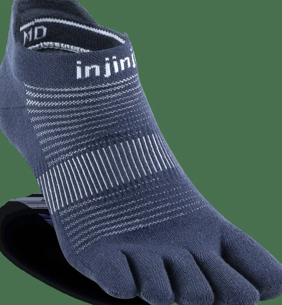 Injinji Men's Run Lightweight No-Show Navy