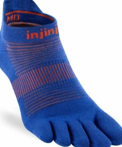 Injinji Men's Run Lightweight No-Show Sapphire