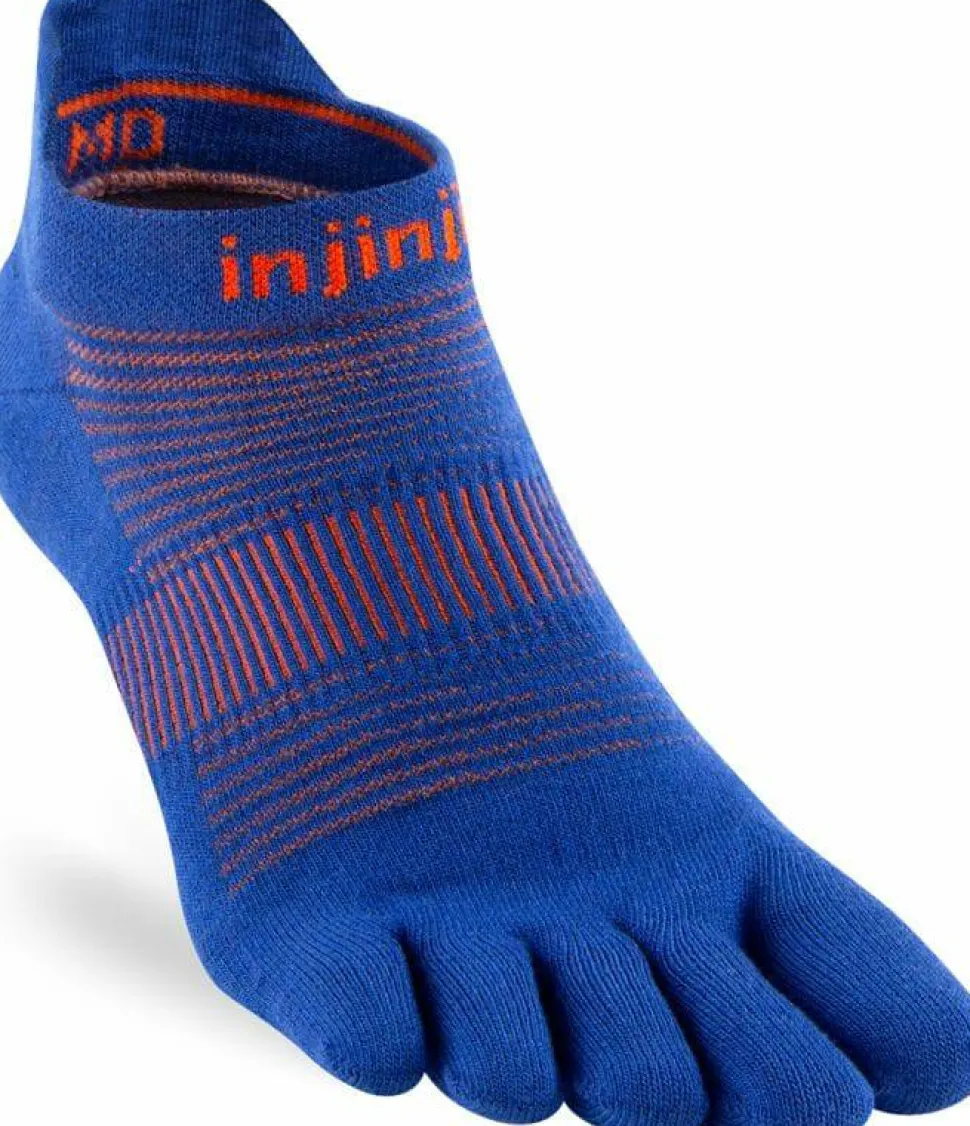 Injinji Men's Run Lightweight No-Show Sapphire