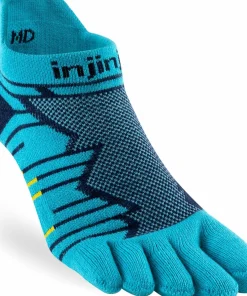 Injinji Men's Ultra Run No-Show Pacific Blue