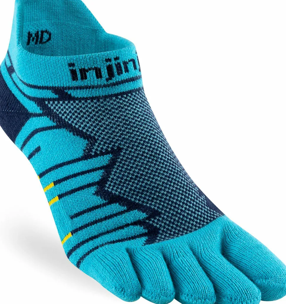 Injinji Men's Ultra Run No-Show Pacific Blue
