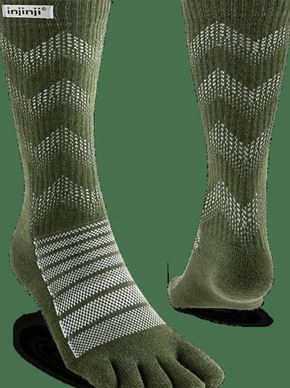 Injinji Outdoor Midweight Crew Wool Forest