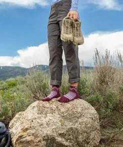 Injinji Outdoor Midweight Mini-Crew Wool Garnet