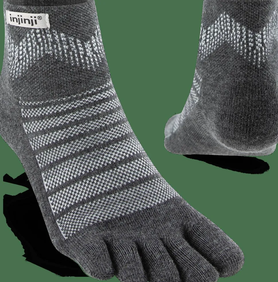 Injinji Outdoor Midweight Mini-Crew Wool Slate