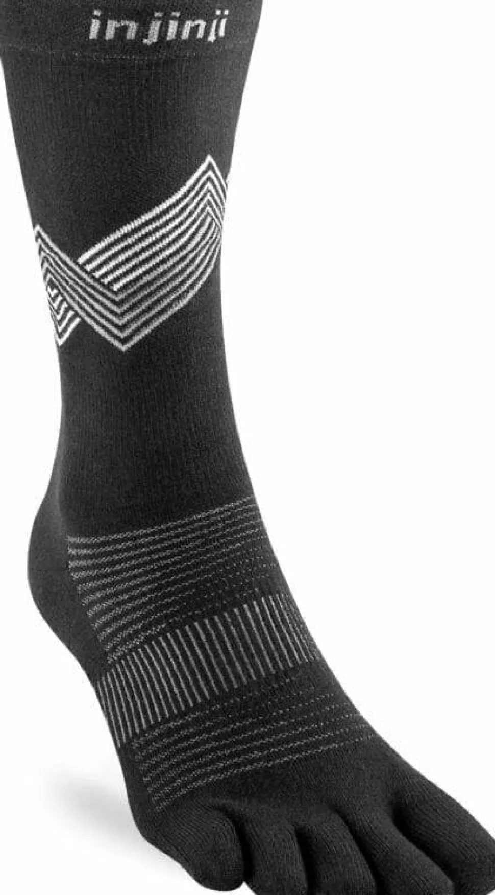 Injinji Run Lightweight Crew Black