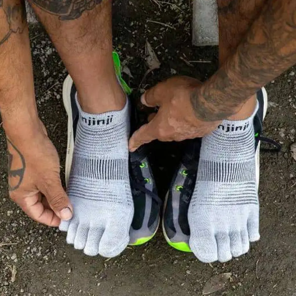 Injinji Run Original Weight No-Show Gray