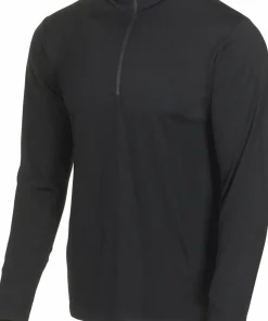 Ivanhoe Men's Underwool Sonny Half Zip Black