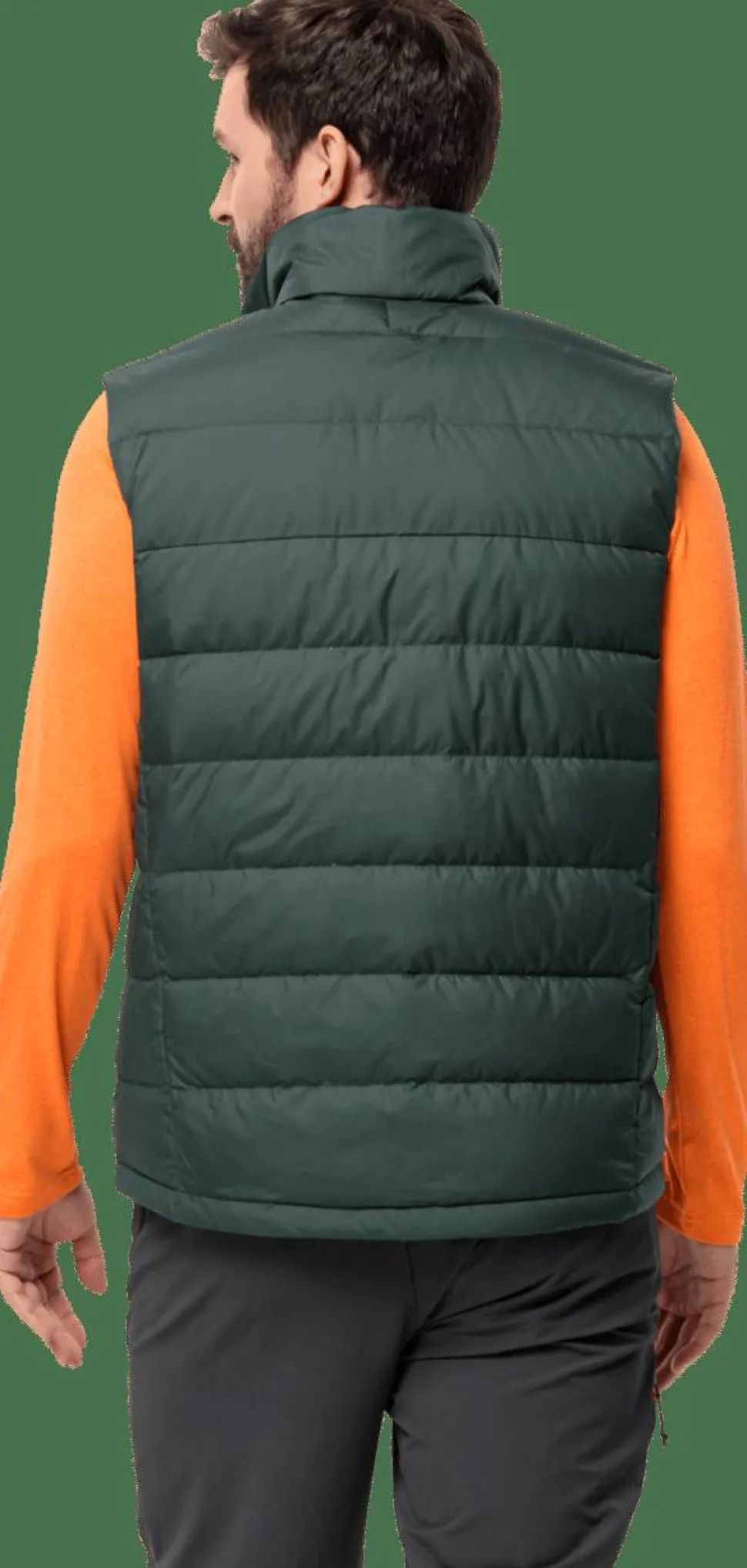 Jack Wolfskin Men's Ather Down Vest Black Olive