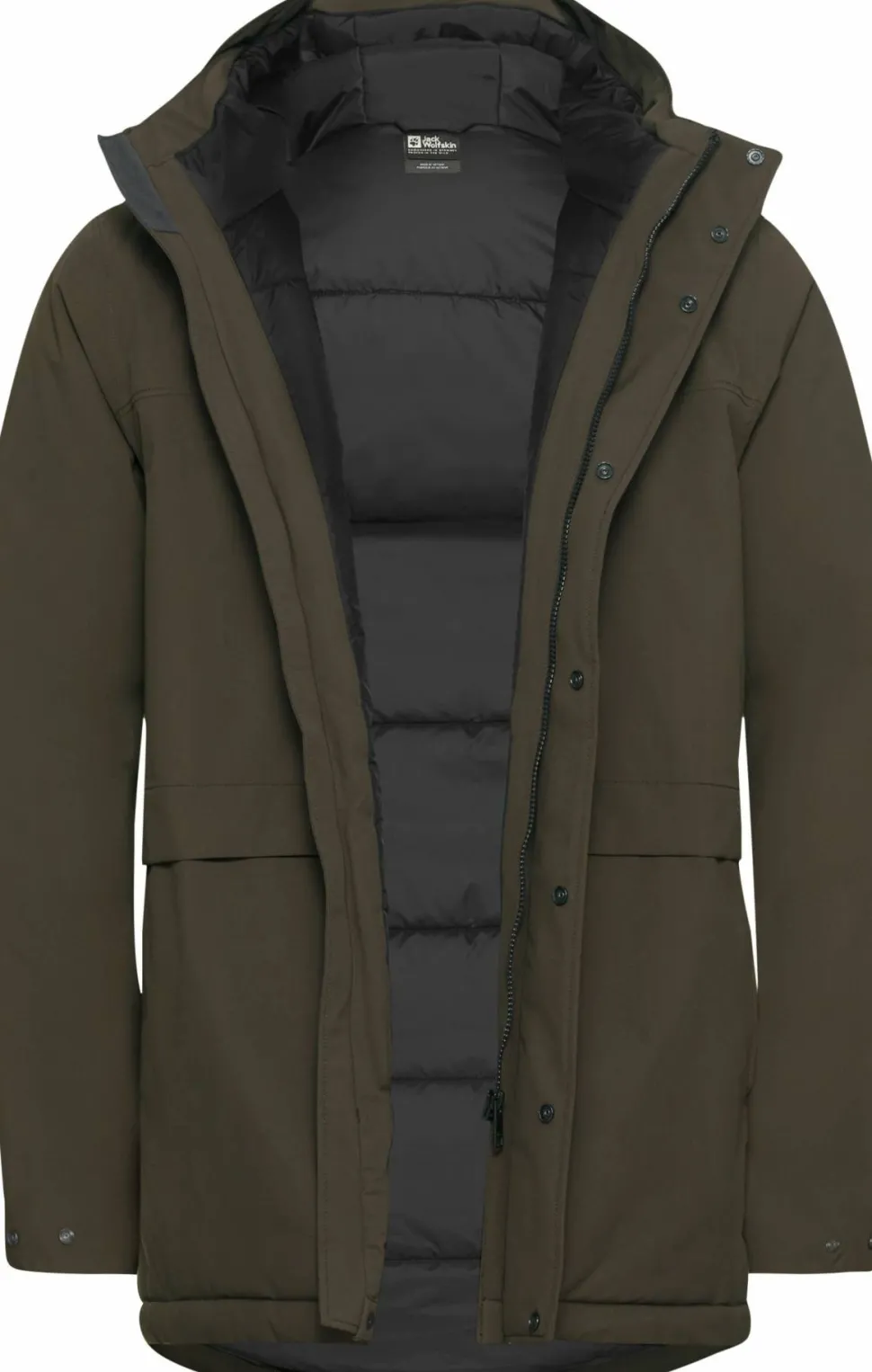 Jack Wolfskin Men's Cold Camp Coat Obsidian Moss