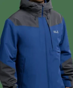Jack Wolfskin Men's Flextrail 2L Jacket Blue Orchid