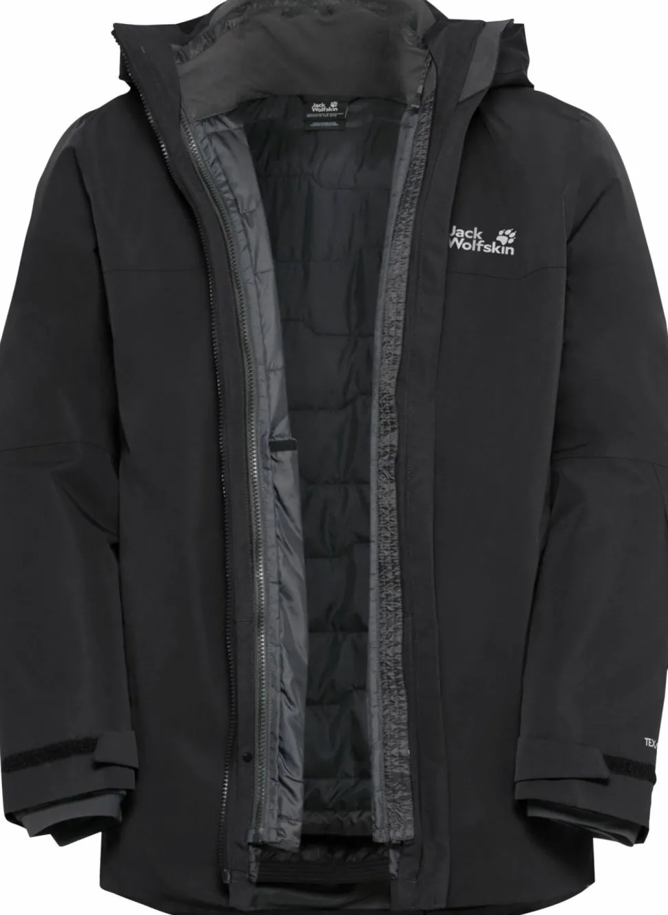 Jack Wolfskin Men's Flowline 3in1 Jacket Black