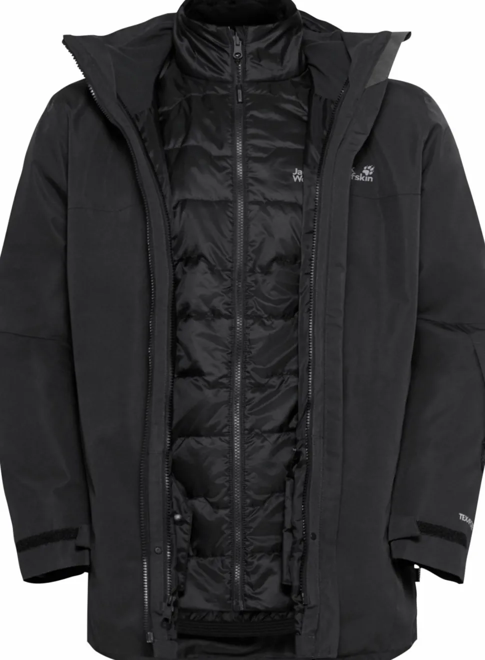 Jack Wolfskin Men's Flowline 3in1 Jacket Black