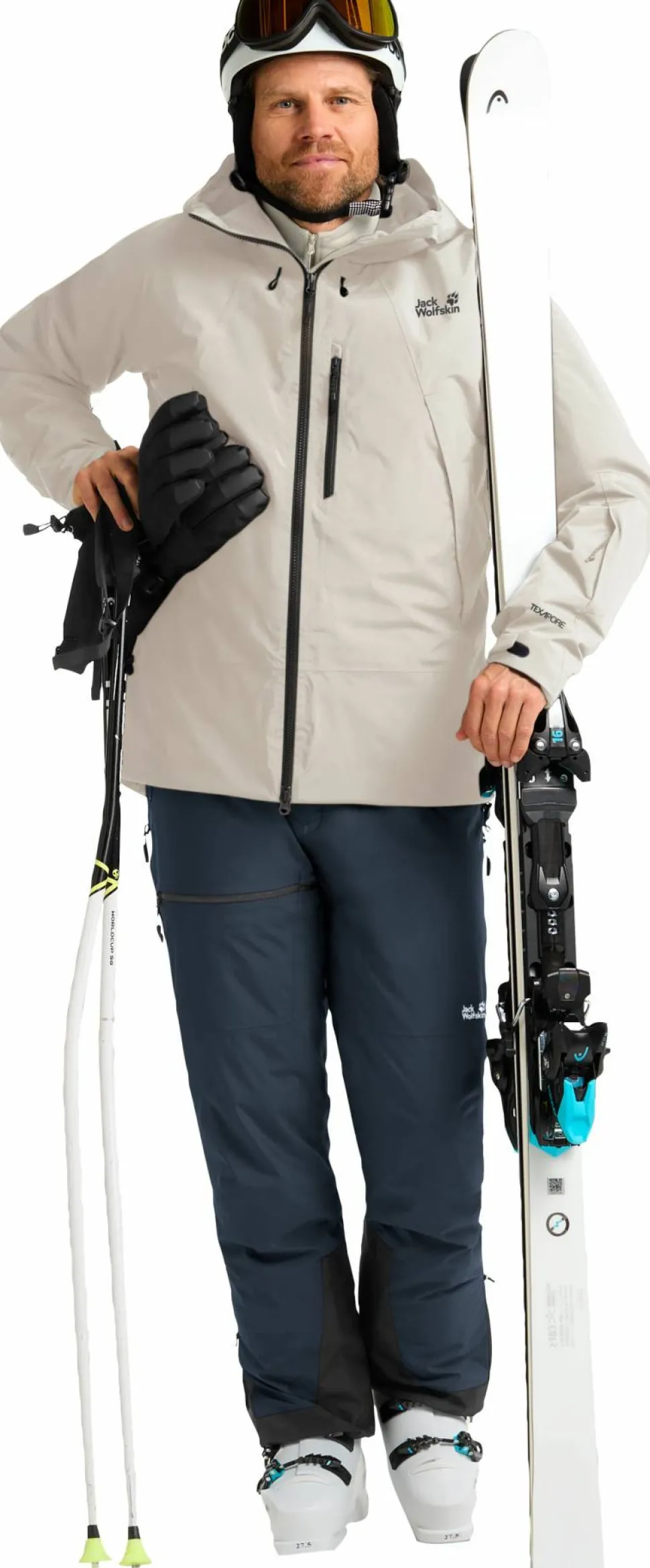 Jack Wolfskin Men's Flowline Pro 2l Ins Jacket Pale Sand