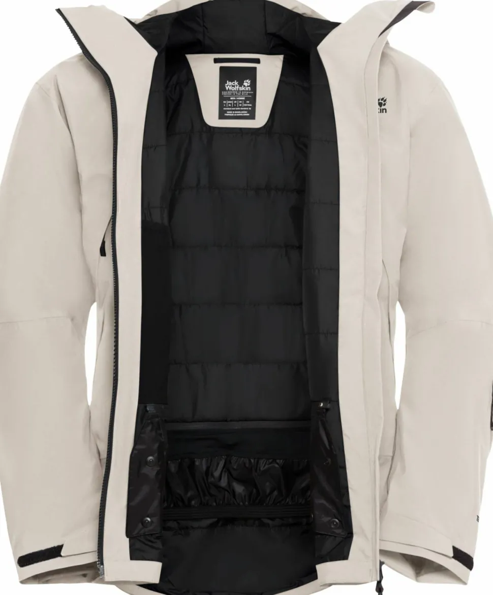 Jack Wolfskin Men's Flowline Pro 2l Ins Jacket Pale Sand