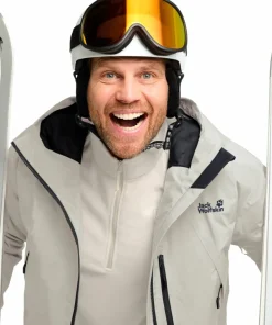 Jack Wolfskin Men's Flowline Pro 2l Ins Jacket Pale Sand