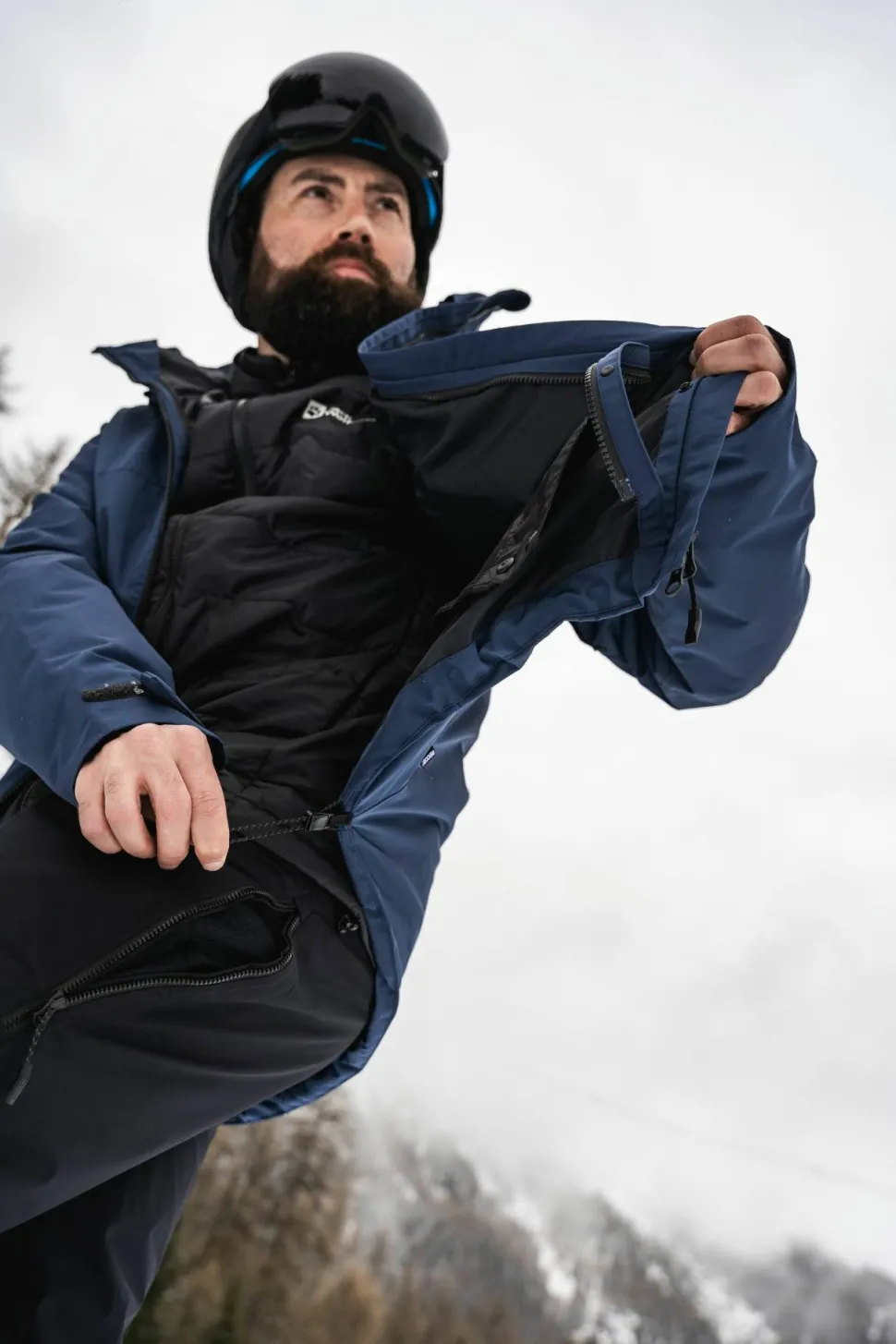 Jack Wolfskin Men's Flowline 3in1 Jacket Midnight Sky