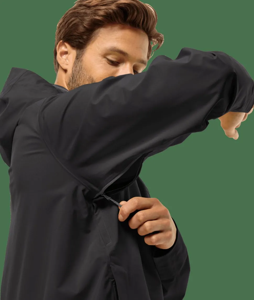 Jack Wolfskin Men's Highest Peak 3-Layer Jacket Black