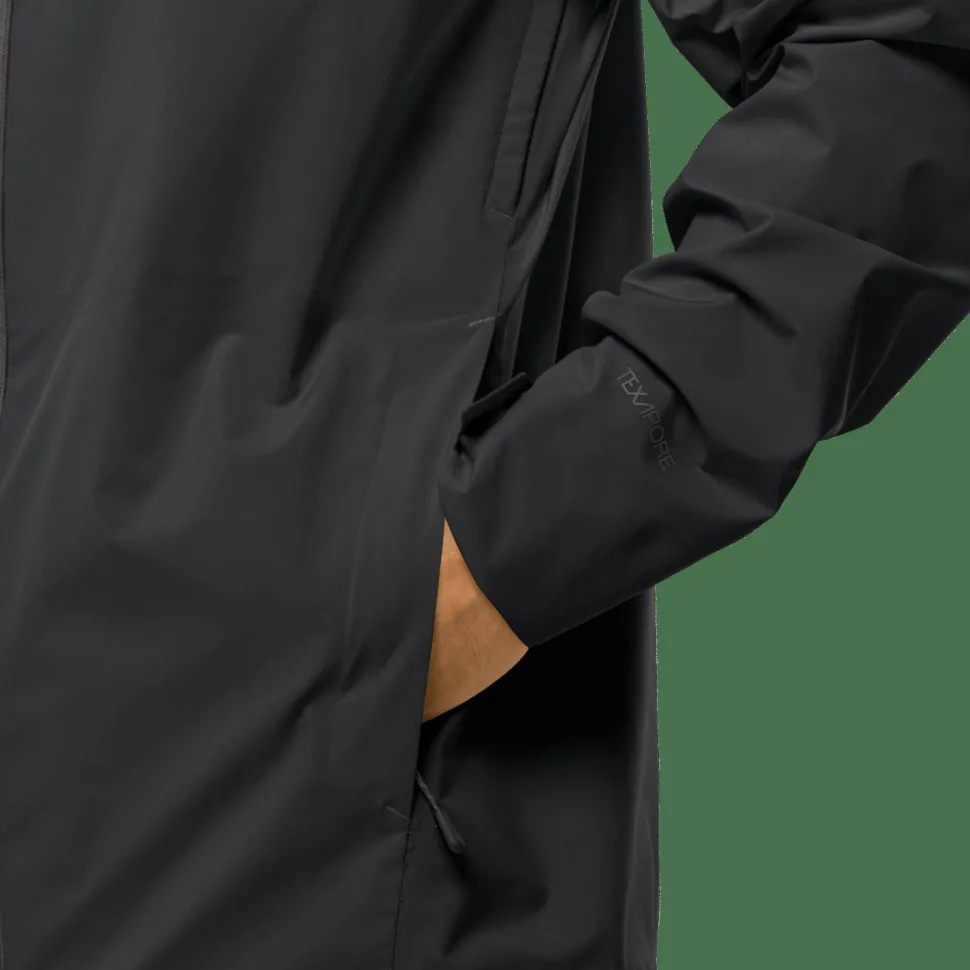 Jack Wolfskin Men's Highest Peak 3-Layer Jacket Black