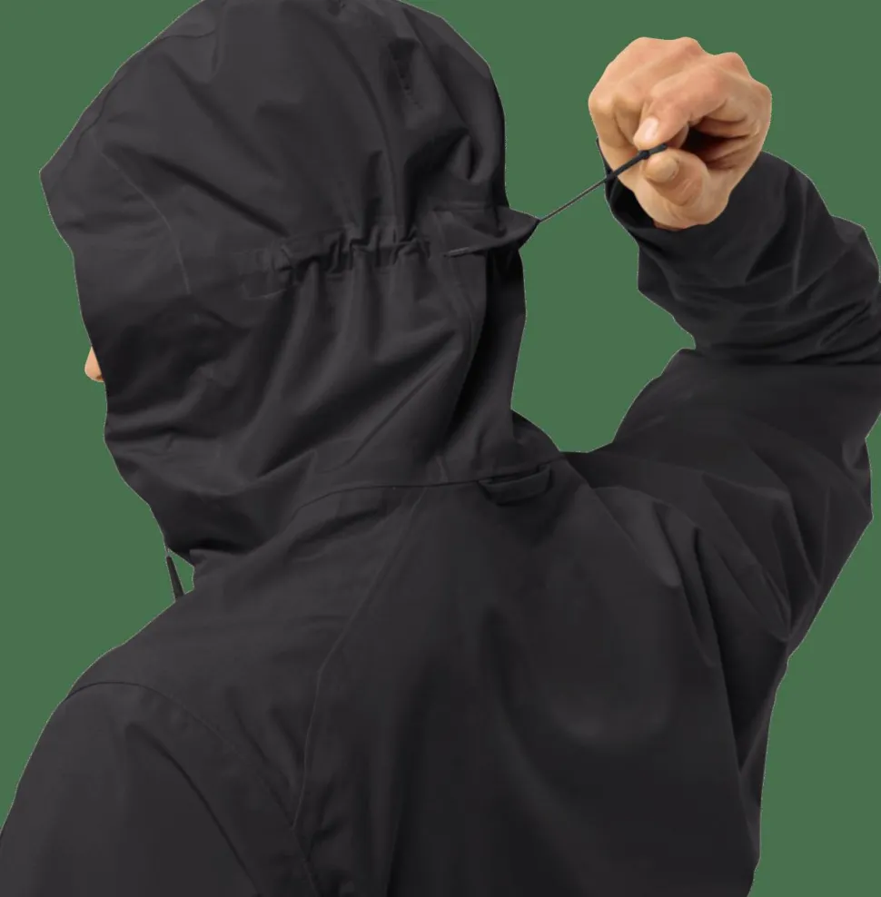 Jack Wolfskin Men's Highest Peak 3-Layer Jacket Black