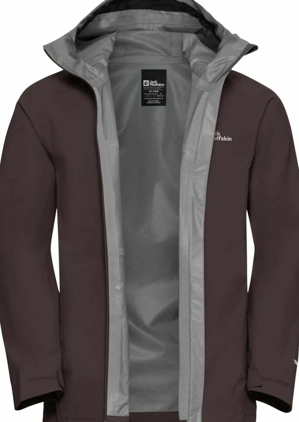 Jack Wolfskin Men's Highest Peak 3-Layer Jacket Peat