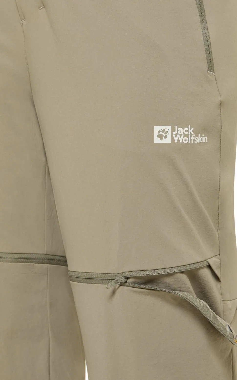 Jack Wolfskin Men's Hikeout Zip Off Pants Stone