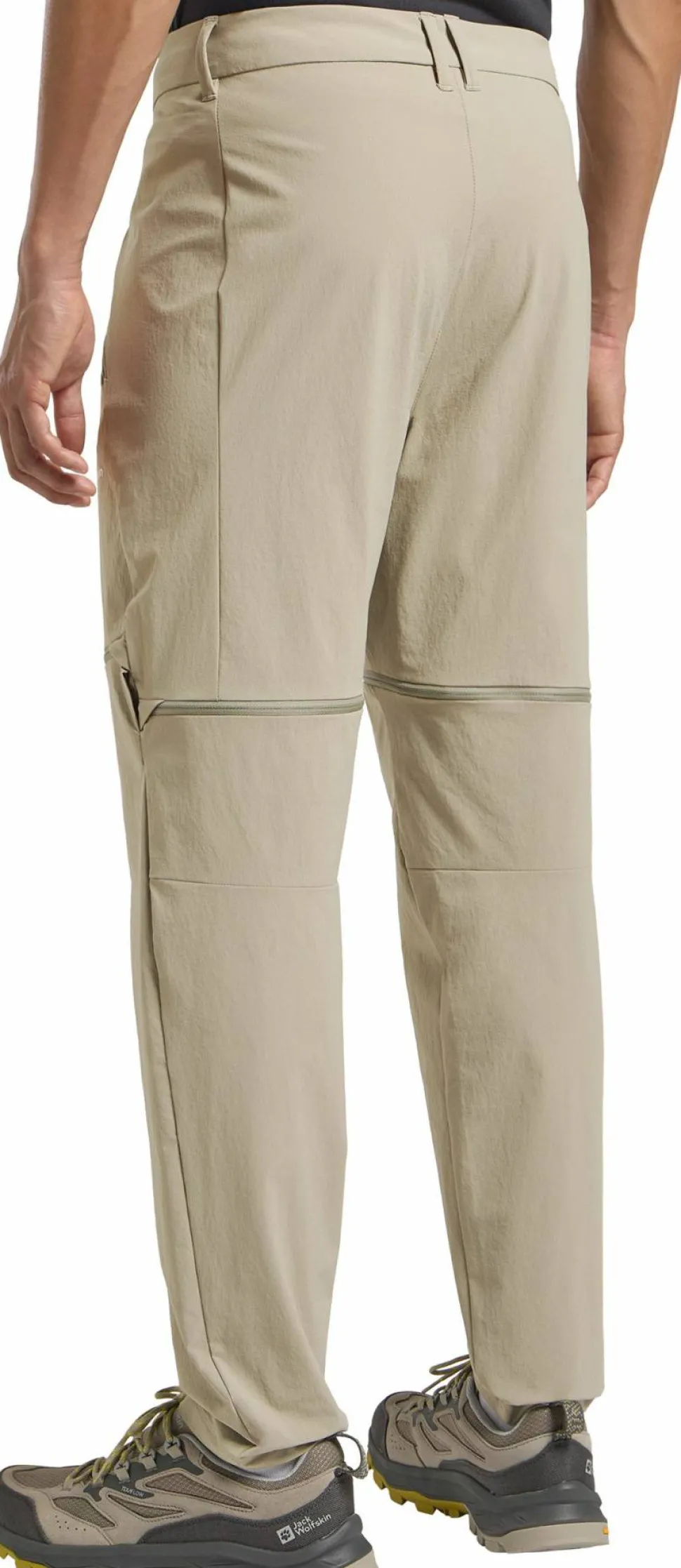 Jack Wolfskin Men's Hikeout Zip Off Pants Stone