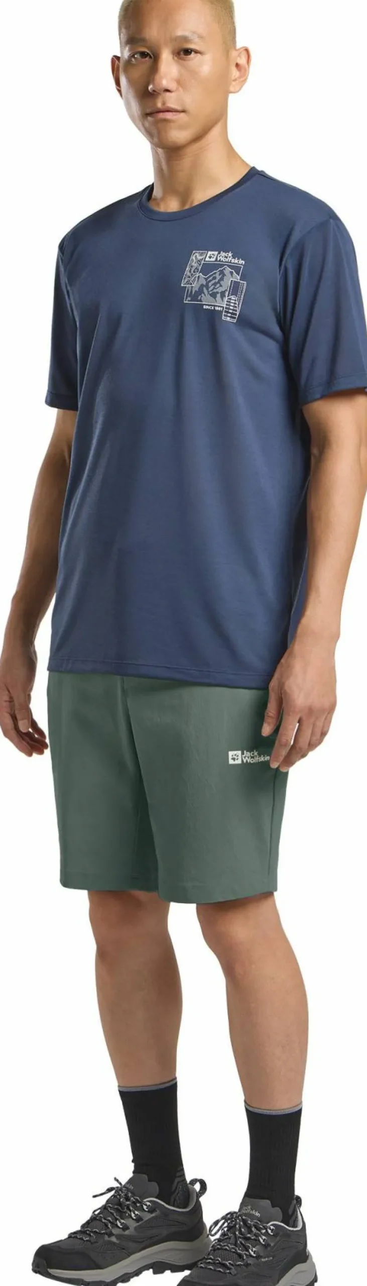 Jack Wolfskin Men's Hikeout Shorts Slate Green