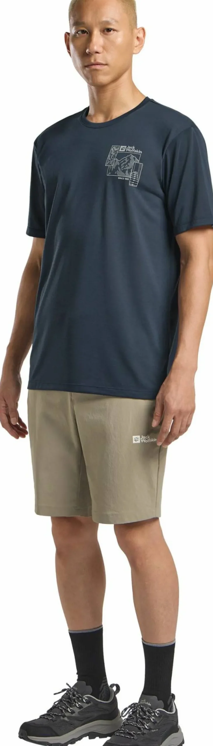 Jack Wolfskin Men's Hikeout Shorts Stone