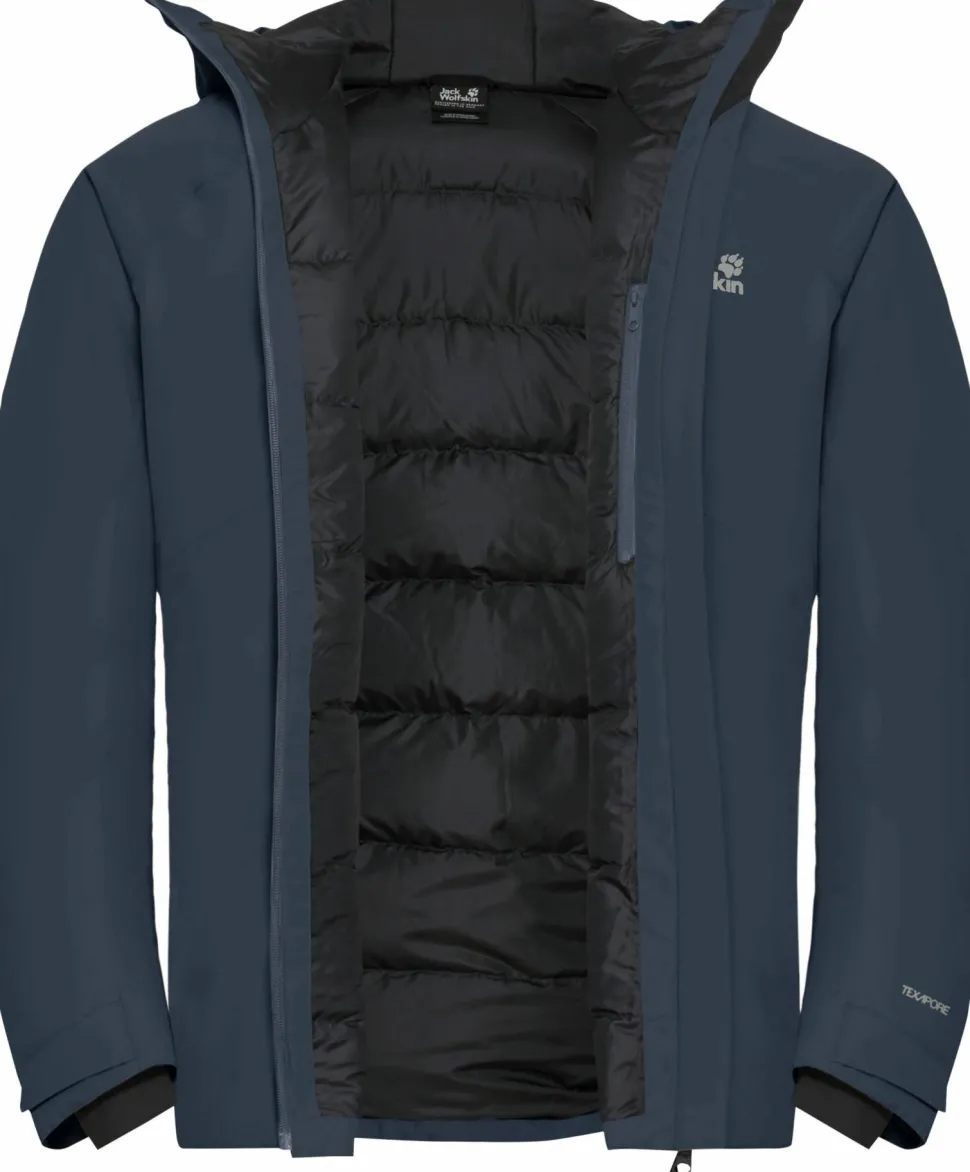 Jack Wolfskin Men's Icecape 2l Down Ins Jacket Rds Midnight Sky
