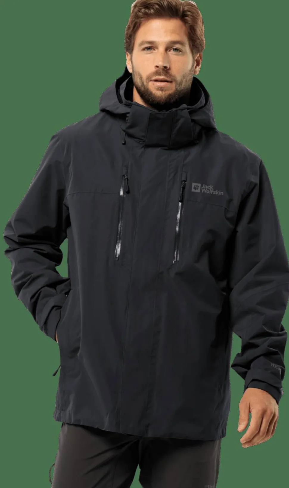 Jack Wolfskin Men's Jasper 2-Layer Jacket Black