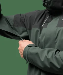 Jack Wolfskin Men's Kammweg 2-Layer Jacket Hedge Green