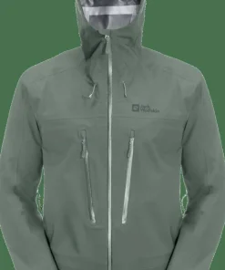 Jack Wolfskin Men's Kammweg 3-Layer Jacket Hedge Green