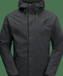 Jack Wolfskin Men's Kammweg 2-Layer Jacket Phantom