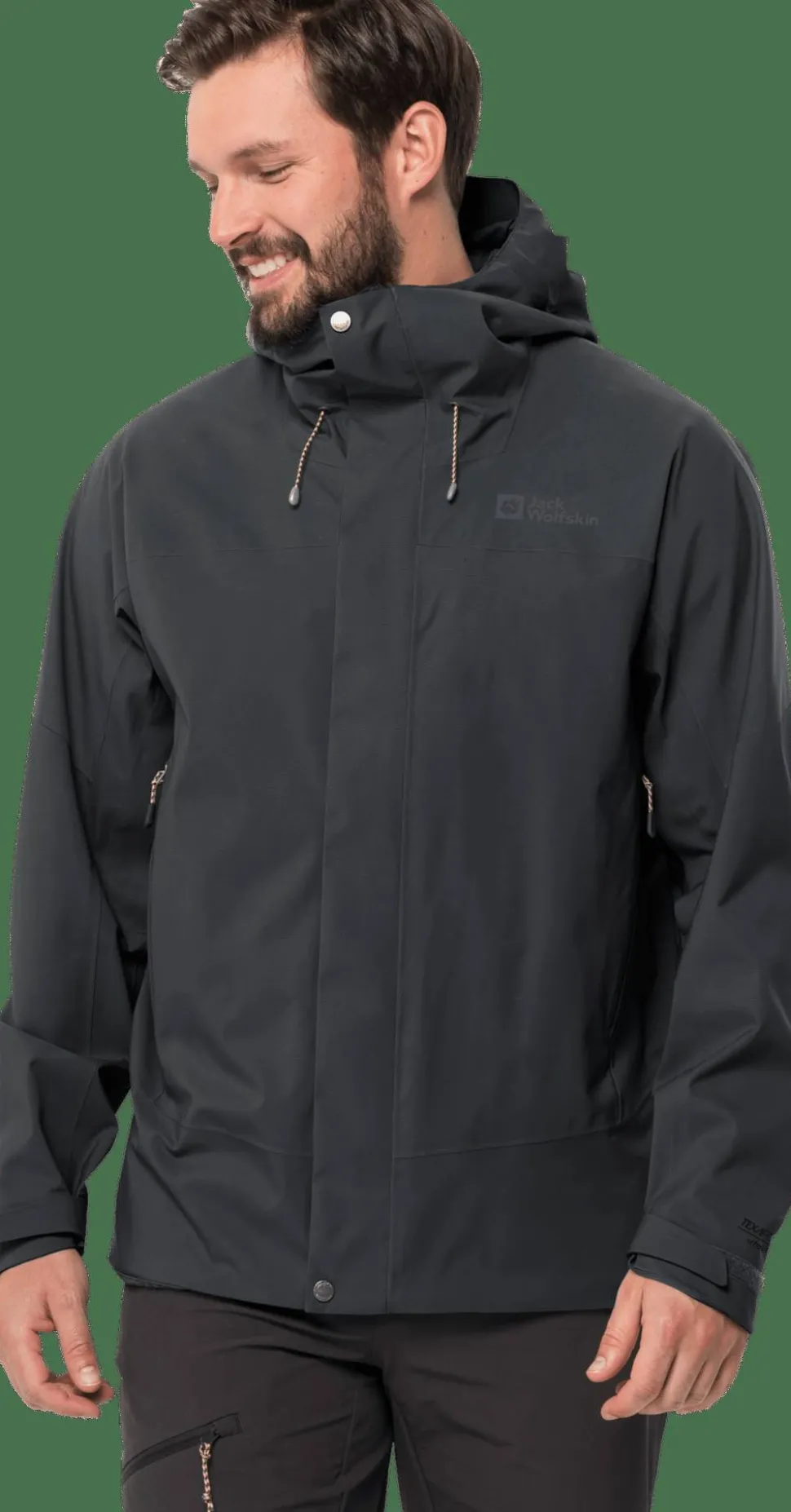 Jack Wolfskin Men's Kammweg 2-Layer Jacket Phantom