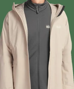 Jack Wolfskin Men's Litestride 3in1Jacket Oyster