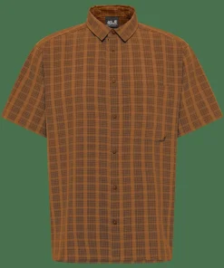 Jack Wolfskin Men's Meseta Shirt Check Autumn Leaves