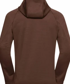 Jack Wolfskin Men's Peak District Hooded Full Zip Hot Choc
