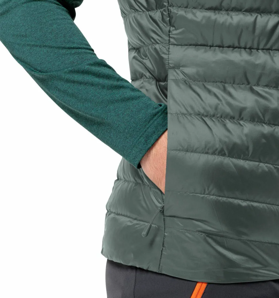 Jack Wolfskin Men's Pilvi Down Vest Hedge Green
