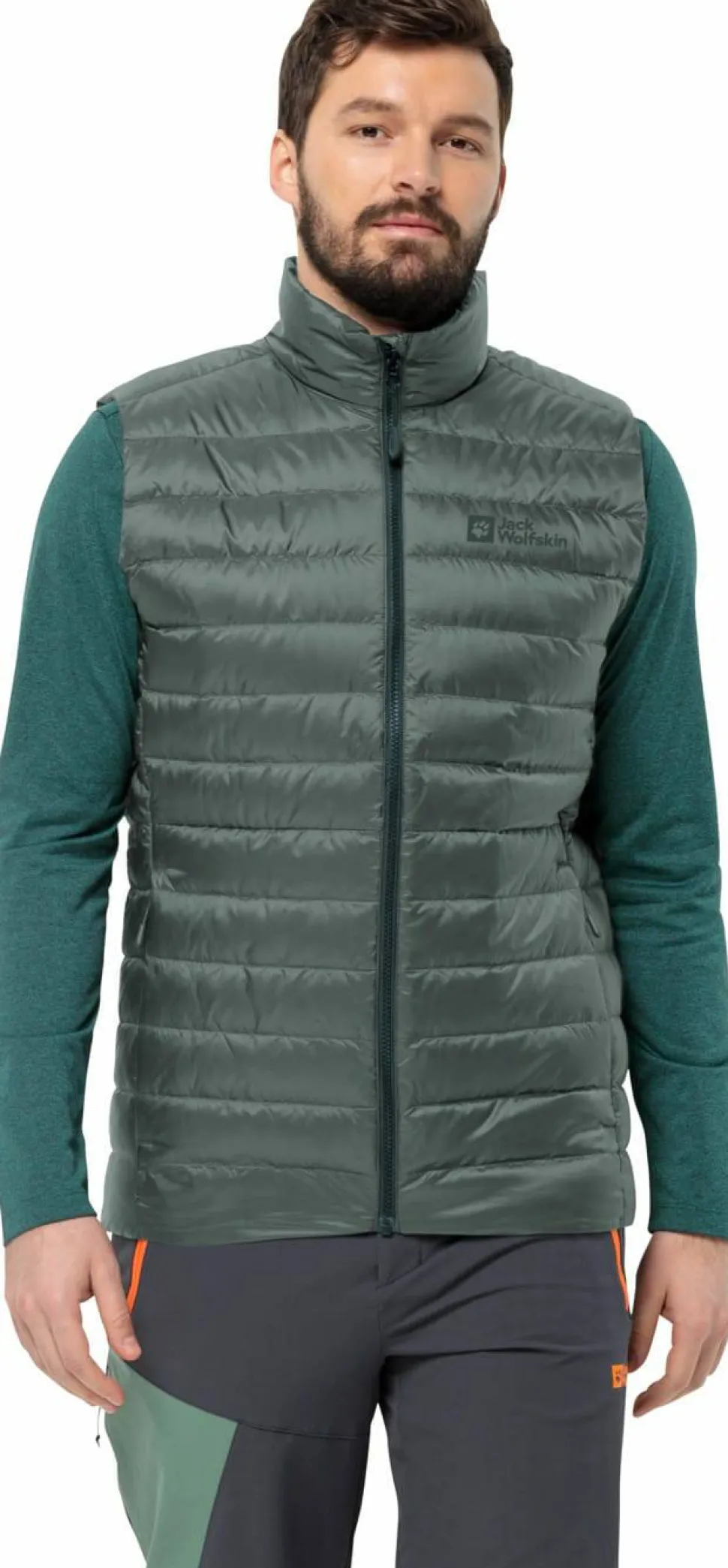 Jack Wolfskin Men's Pilvi Down Vest Hedge Green