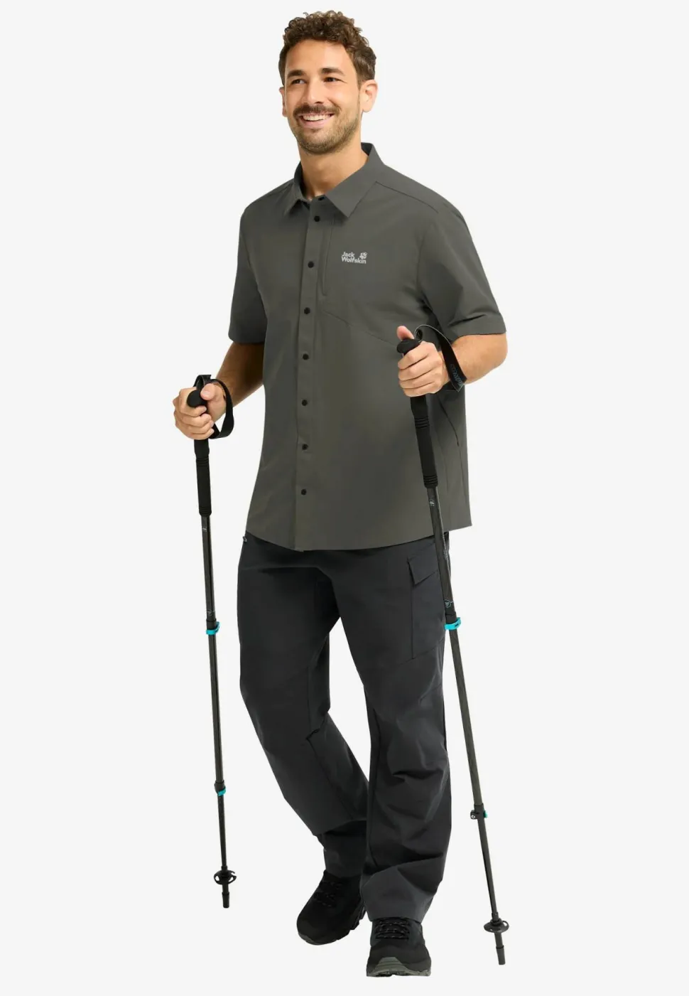 Jack Wolfskin Men's Prelight Suncool Shirt Flint
