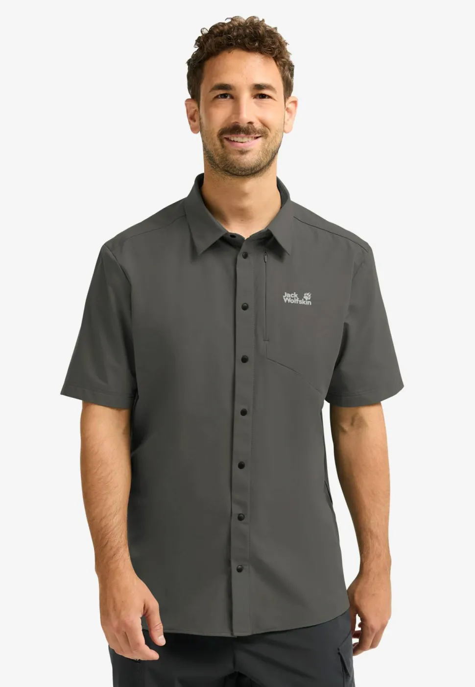 Jack Wolfskin Men's Prelight Suncool Shirt Flint