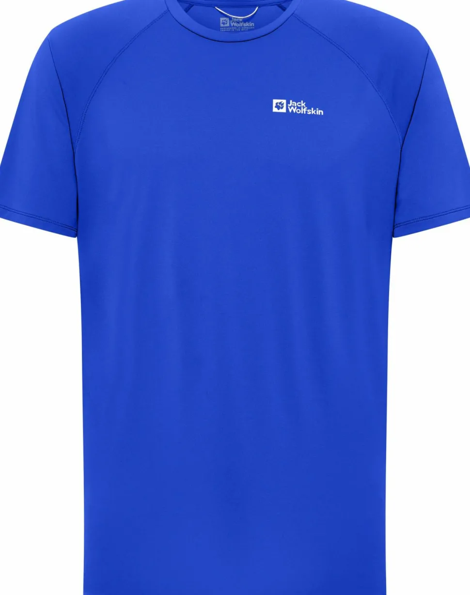 Jack Wolfskin Men's Prelight Swift Tee Vibrant Blue